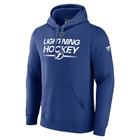 Men's Fanatics  Blue Tampa Bay Lightning Authentic Pro Pullover Hoodie