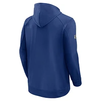 Men's Fanatics  Blue Tampa Bay Lightning Authentic Pro Rink Fleece Pullover Hoodie