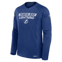 Men's Fanatics Blue Tampa Bay Lightning Authentic Pro Rink Tech Long Sleeve T-Shirt