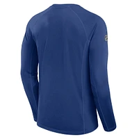 Men's Fanatics Blue Tampa Bay Lightning Authentic Pro Rink Tech Long Sleeve T-Shirt
