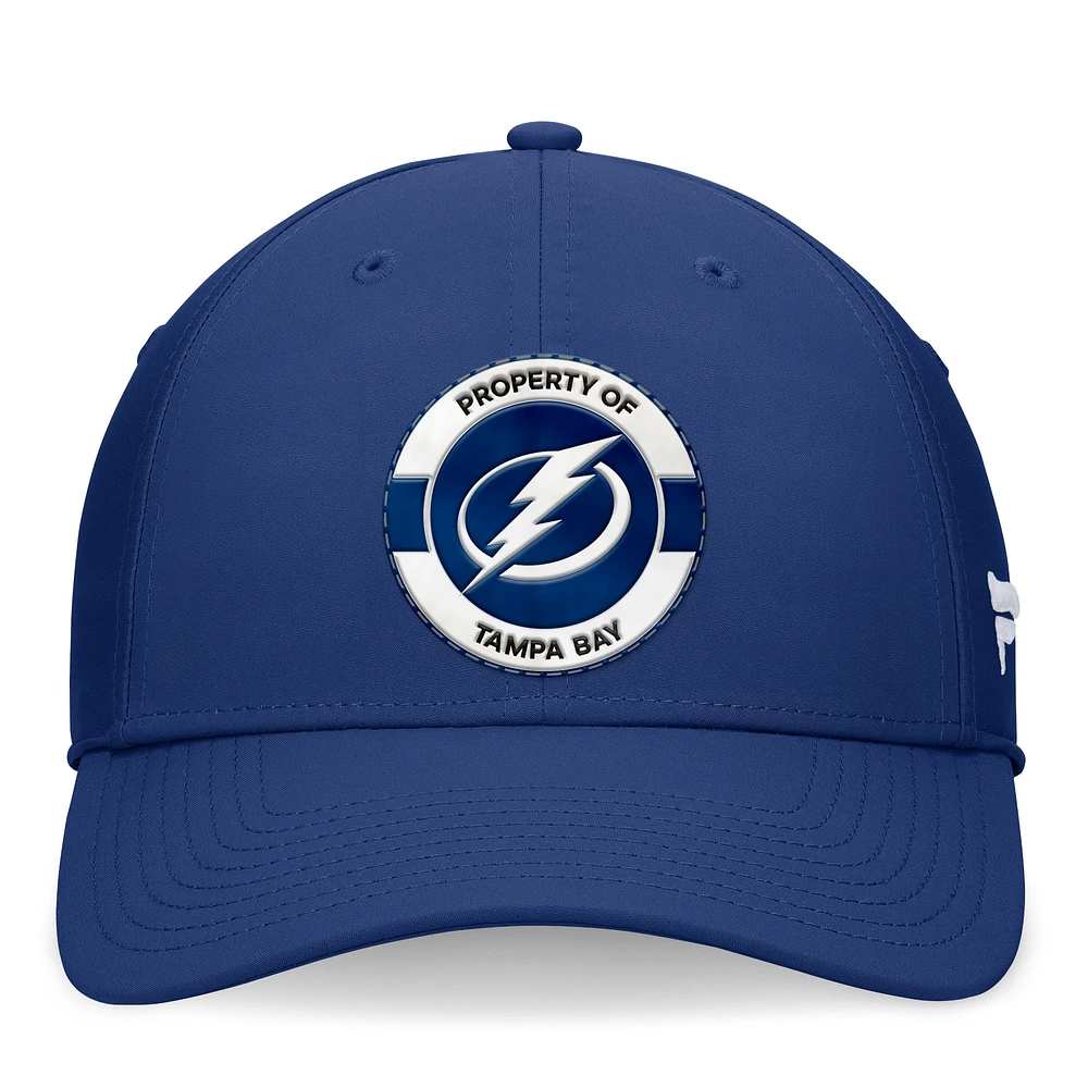 Men's Fanatics Blue Tampa Bay Lightning Authentic Pro Training Camp Flex Hat