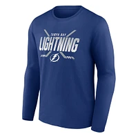 Men's Fanatics Blue Tampa Bay Lightning Covert Long Sleeve T-Shirt