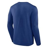 Men's Fanatics Blue Tampa Bay Lightning Covert Long Sleeve T-Shirt
