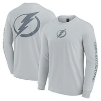 T-shirt à manches longues gris Tampa Bay Lightning Elements Strive pour hommes Fanatics