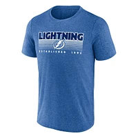 Men's Fanatics Heathered Blue Tampa Bay Lightning Prodigy Performance T-Shirt