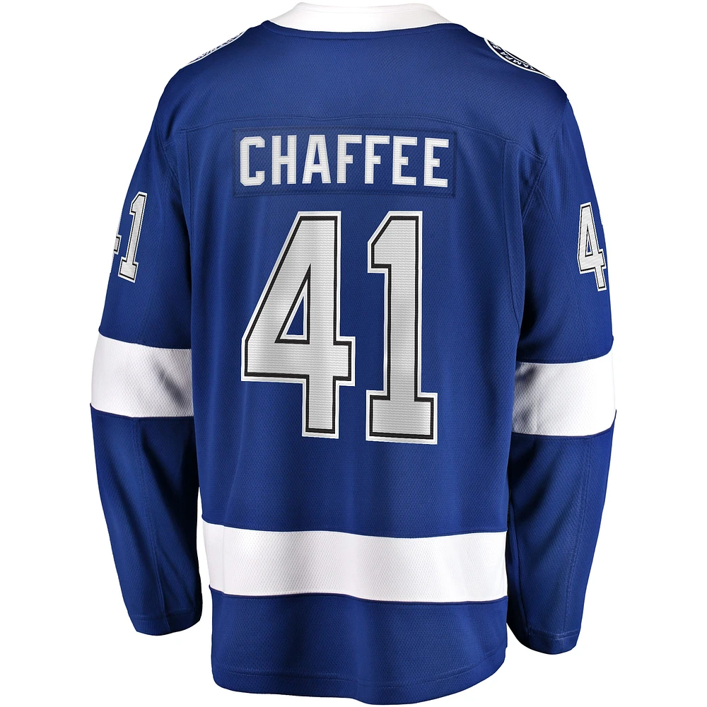 Men's Fanatics Mitchell Chaffee Blue Tampa Bay Lightning Home Premier Breakaway Player Jersey