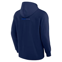 Men's Fanatics Navy Tampa Bay Lightning Elements Lightweight Tri-Blend Fleece Hoodie