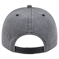 Men's New Era  Charcoal Tampa Bay Lightning Throwback Washed A-Frame Pre-Curved 9FIFTY Snapback Hat