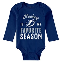 Newborn & Infant WEAR by Erin Andrews Tampa Bay Lightning Turn Me Around Bodysuits Pants 3-Piece Set
