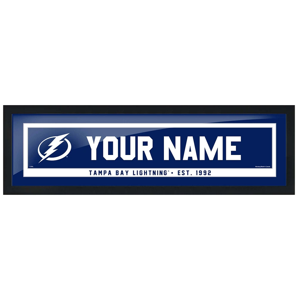 Tampa Bay Lightning - 6'' x 22'' Team Personalization Picture Frame