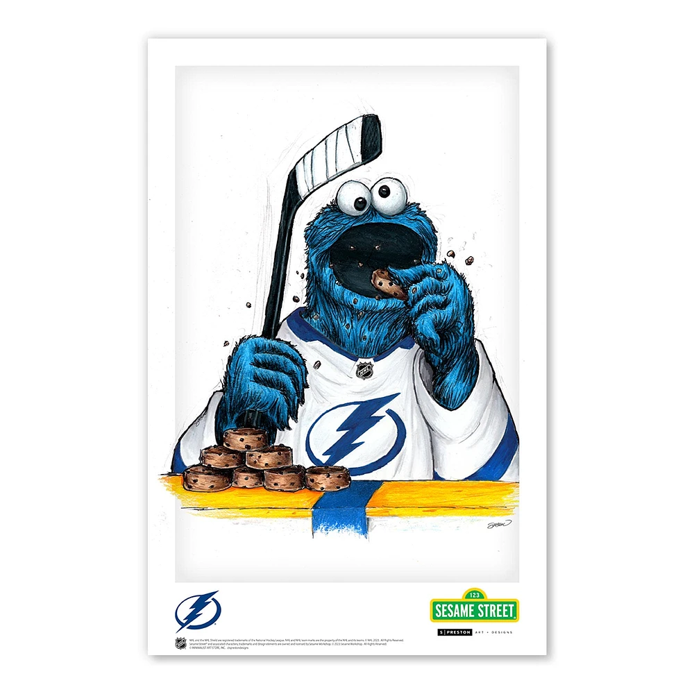 Tampa Bay Lightning Looney Tunes 11"x 17" affiche imprimée