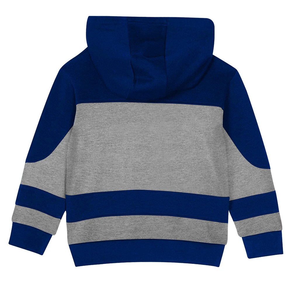 Toddler Blue/Heather Gray Tampa Bay Lightning Puck Hero Fleece Hoodie and Sweatpants Set