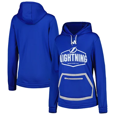 Sweat à capuche adidas Tampa Bay Lightning Team pour femmes, bleu