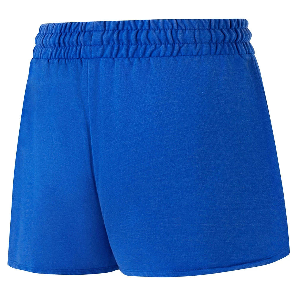 Women's Concepts Sport Blue Tampa Bay Lightning Volley Fleece Shorts