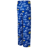 Women's Concepts Sport Blue Tampa Bay Lightning Zest Allover Print Knit Pants