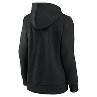 Women's Fanatics Black Tampa Bay Lightning Authentic Pro Alternate Wordmark Fleece Pullover Hoodie