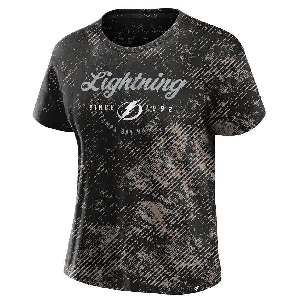 Women's Fanatics  Black Tampa Bay Lightning Breakaway T-Shirt