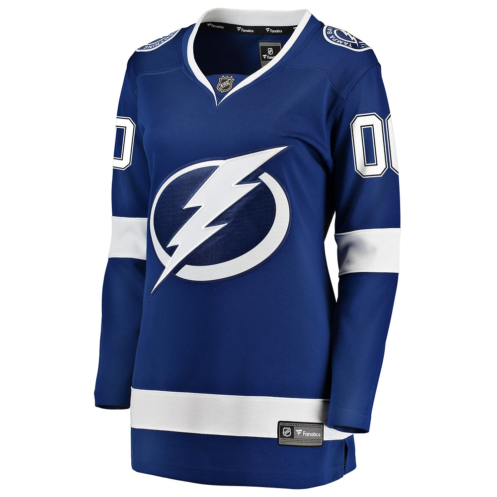 Women's Fanatics Blue Tampa Bay Lightning Breakaway - Custom Jersey
