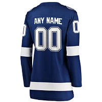 Women's Fanatics Blue Tampa Bay Lightning Breakaway - Custom Jersey