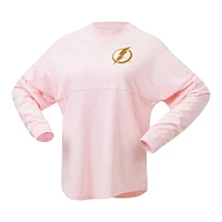 Women's Fanatics Pink Tampa Bay Lightning Spirit Jersey Long Sleeve T-Shirt