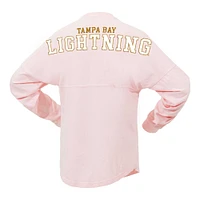 Women's Fanatics Pink Tampa Bay Lightning Spirit Jersey Long Sleeve T-Shirt