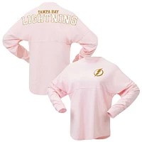 Women's Fanatics Pink Tampa Bay Lightning Spirit Jersey Long Sleeve T-Shirt