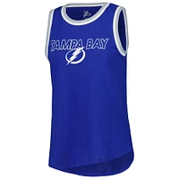 Women's G-III 4Her by Carl Banks Blue Tampa Bay Lightning Strategy Tank Top