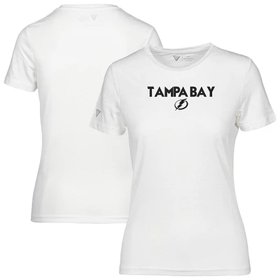 T-shirt capsule Maddox City pour femme du Lightning de Tampa Bay blanc Levelwear