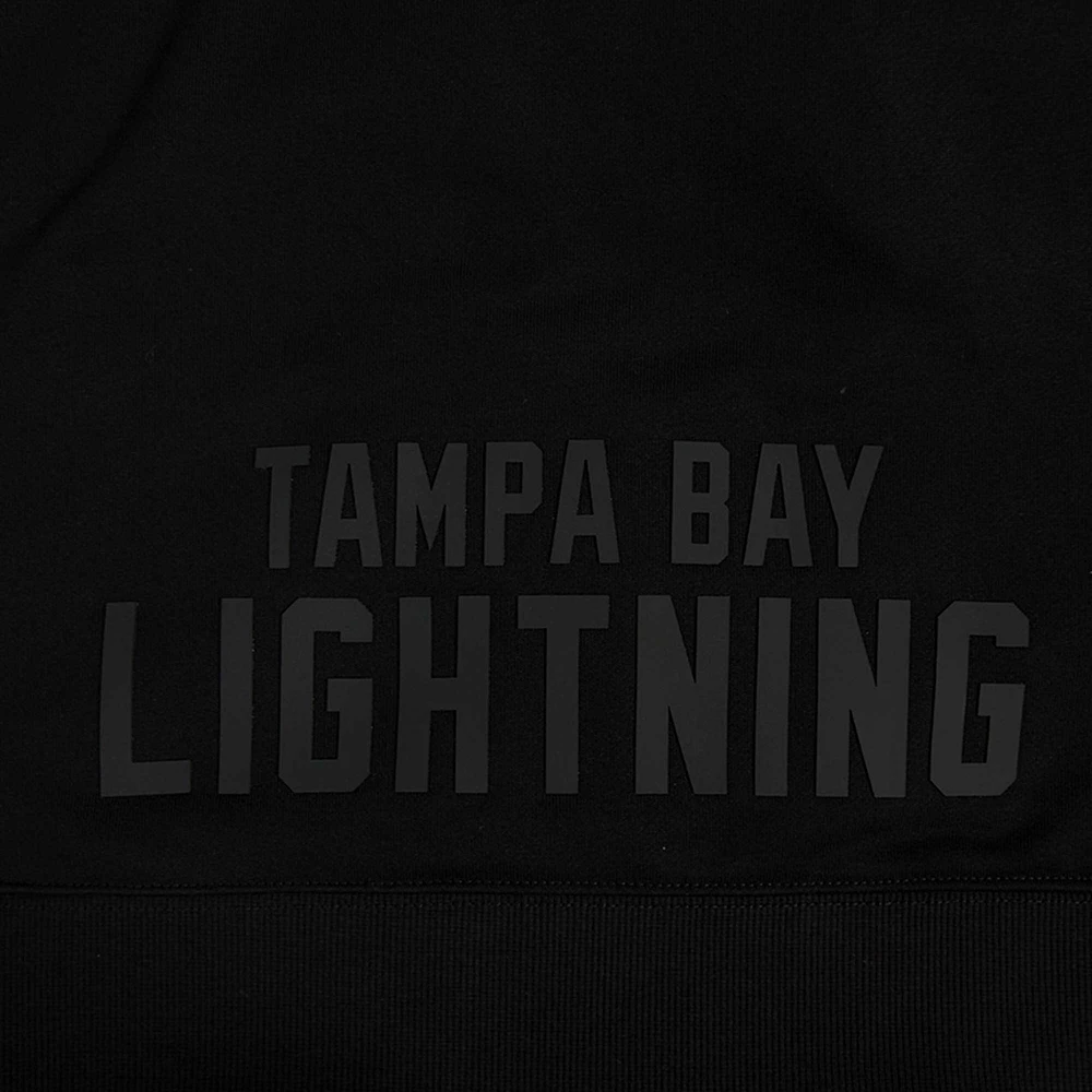 Women's Pro Standard  Black Tampa Bay Lightning Jewels Cropped Pullover Hoodie
