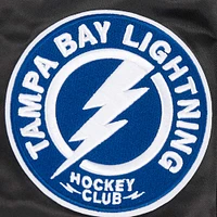 Women's Pro Standard  Black Tampa Bay Lightning Rhinestone Jewels Satin Full-Snap Jacket