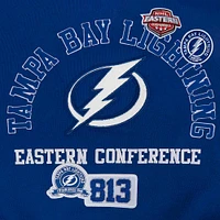 Women's Pro Standard  Blue Tampa Bay Lightning Area Code Cropped Pullover Sweatshirt