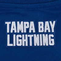 Women's Pro Standard  Blue Tampa Bay Lightning Area Code Cropped Pullover Sweatshirt