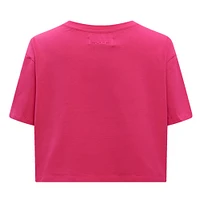 Women's Pro Standard Tampa Bay Lightning Triple Pink Cropped Boxy T-Shirt