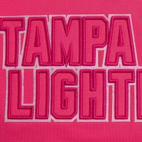 Women's Pro Standard Tampa Bay Lightning Triple Pink Cropped Boxy T-Shirt