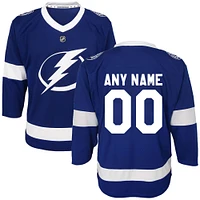 Youth Blue Tampa Bay Lightning 2020/21 Home - Custom Replica Jersey