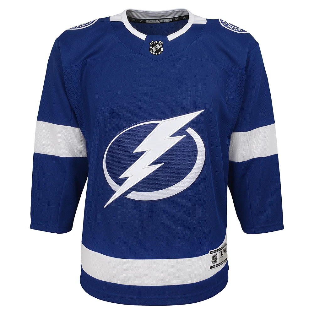 Youth Blue Tampa Bay Lightning Home Blank Premier Jersey