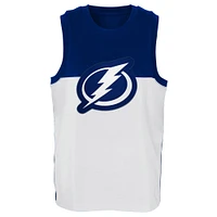 Youth White/Blue Tampa Bay Lightning Revitalize Tank Top