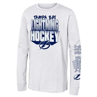 Youth White Tampa Bay Lightning Standout Long Sleeve T-Shirt