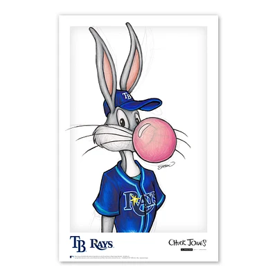 Bugs Bunny Tampa Bay Rays 11"x 17" Looney Tunes affiche imprimée