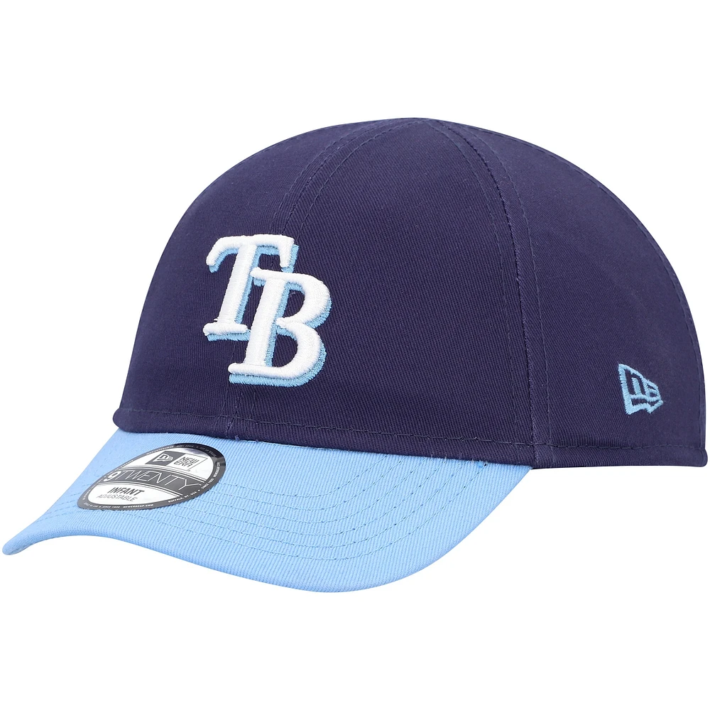 Casquette New Era bleu marine Tampa Bay Rays Team Color My First 9TWENTY Flex pour bébé