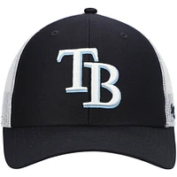 Men's '47 Navy/White Tampa Bay Rays Primary Logo Trucker Snapback Hat