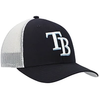 Men's '47 Navy/White Tampa Bay Rays Primary Logo Trucker Snapback Hat