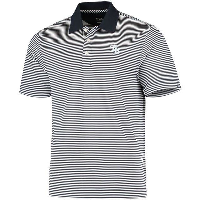 Polo Cutter & Buck Navy Rays de Tampa Bay Trevor Stripe DryTec pour homme