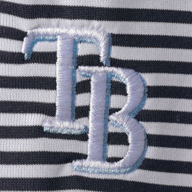 Polo Cutter & Buck Navy Rays de Tampa Bay Trevor Stripe DryTec pour homme