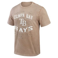 T-shirt pour homme Darius Rucker Collection by Fanatics, couleur beige, délavé, des Rays de Tampa Bay
