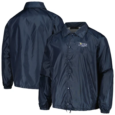 Veste coupe-vent raglan à bouton-pression pour hommes des Rays de Tampa Bay Dunbrooke bleu marine