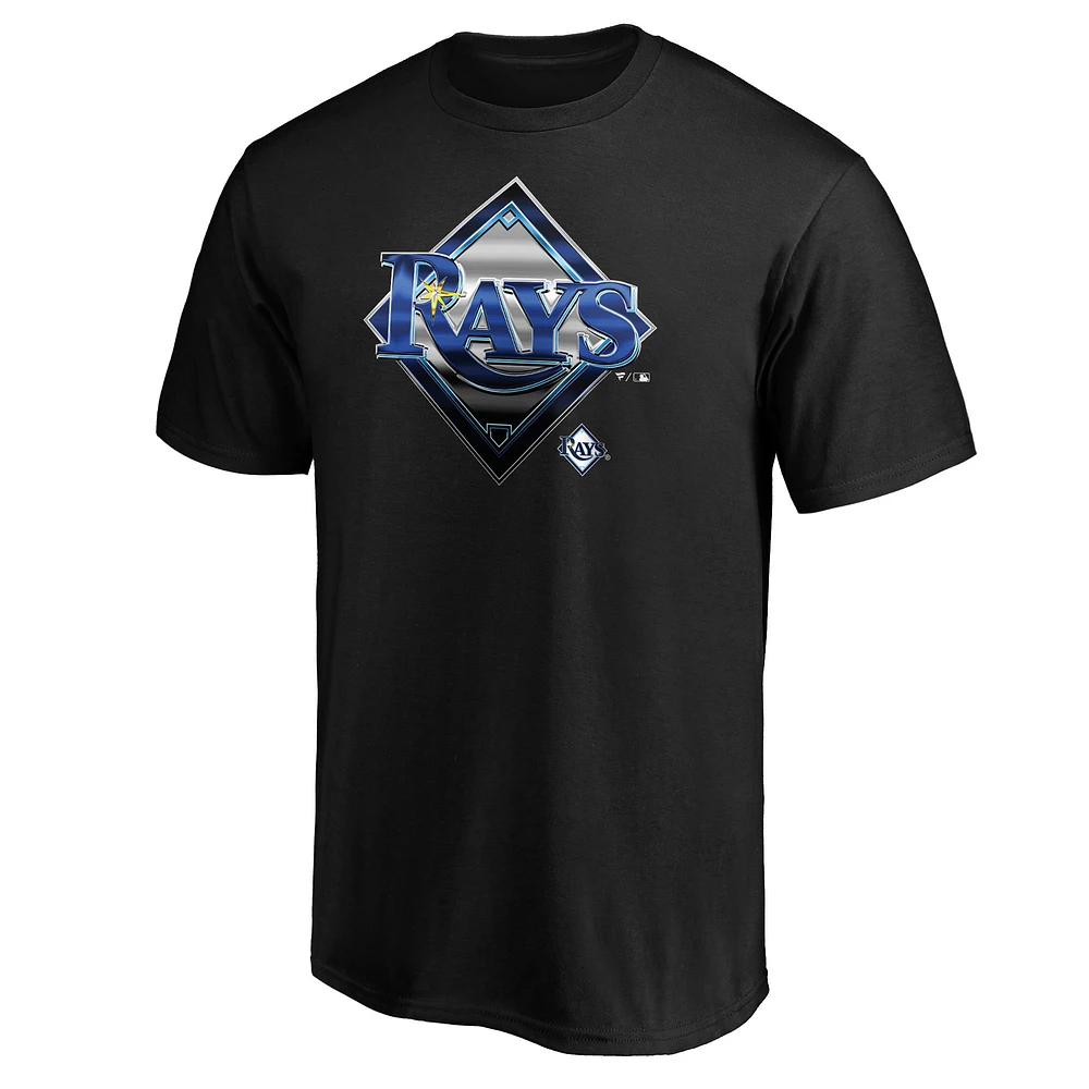 Men's Fanatics Black Tampa Bay Rays Midnight Mascot Team Logo T-Shirt