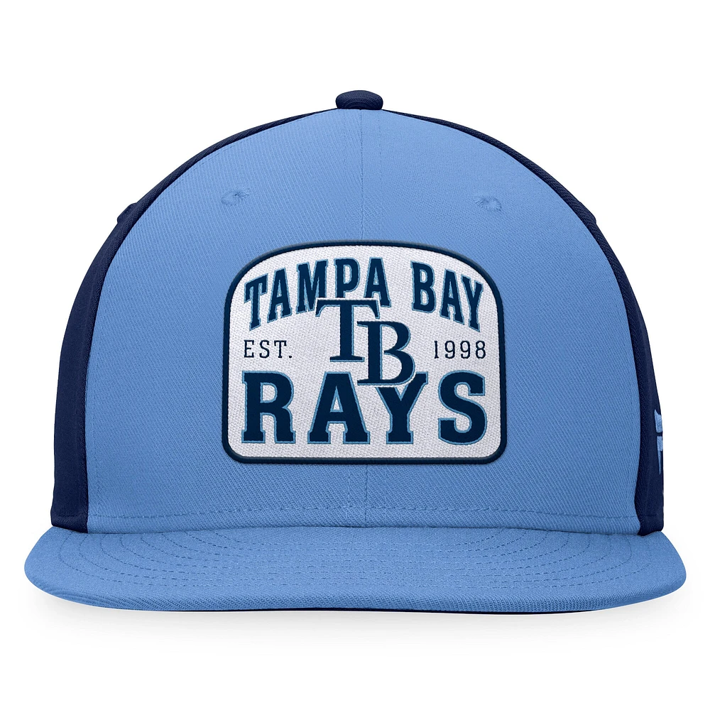Men's Fanatics Light Blue/Navy Tampa Bay Rays Cycle Snapback Hat