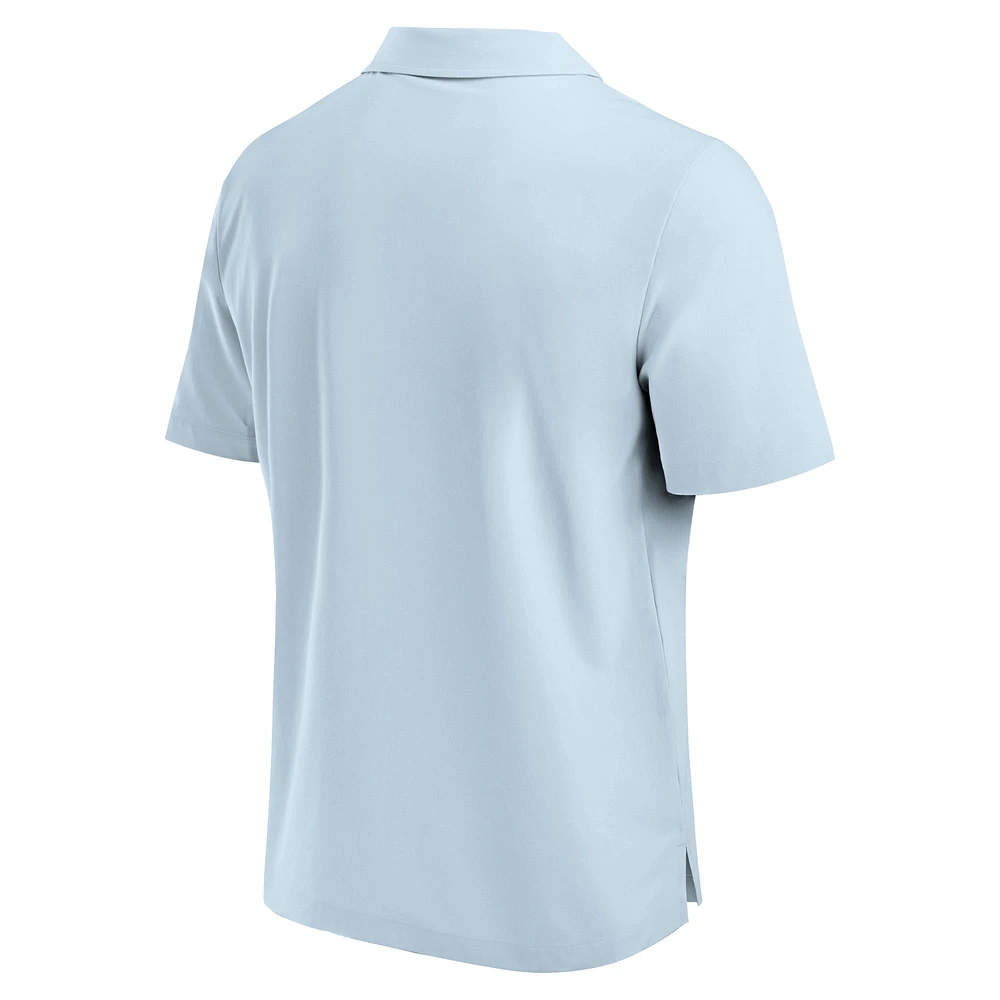 Chemise boutonnée bleu clair du front office des Rays de Tampa Bay Fanatics pour hommes