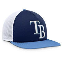 Men's Fanatics Navy/White Tampa Bay Rays Fundamental Foam Front Snapback Hat